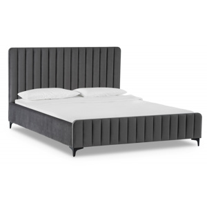 Кровать Амелия 160х200 без ПМ серая