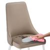 Стул на металлокаркасе Лана бежевый, белый