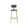 Барный стул Persi dark gray, gold