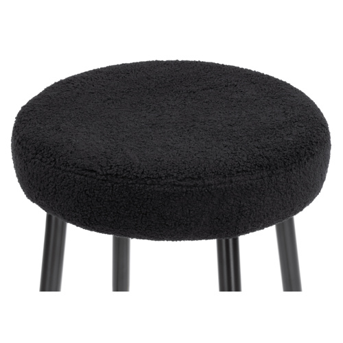 Барный стул Plato black fabric