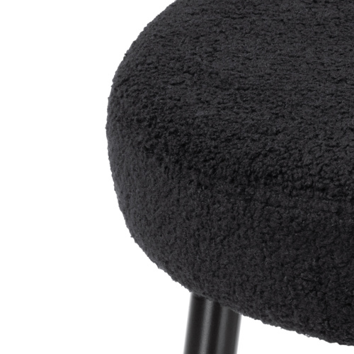 Барный стул Plato black fabric