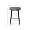 Барный стул Plato light gray