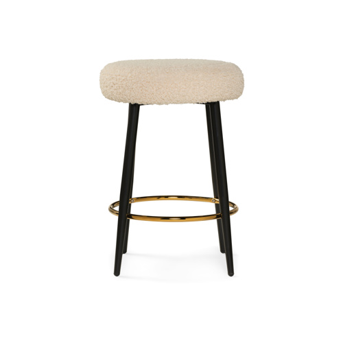 Барный стул Plato white fabric
