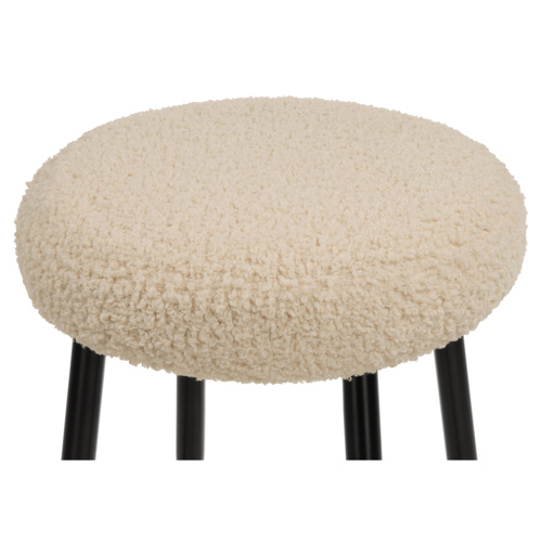 Барный стул Plato white fabric