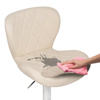 Барный стул Porch beige, chrome