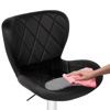 Барный стул Porch black, chrome