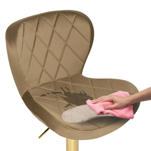 Барный стул Porch dark beige, golden