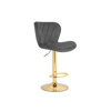 Барный стул Porch dark gray, golden