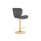 Барный стул Porch dark gray, golden Барный стул Porch dark gray, golden