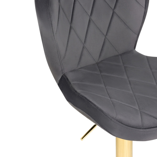 Барный стул Porch dark gray, golden