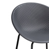 Барный стул Zeta dark grey, black