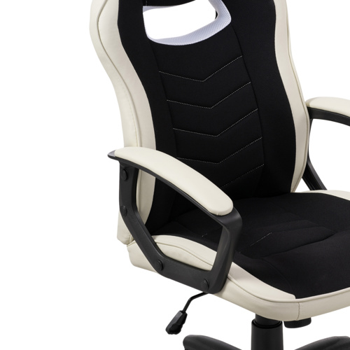 Компьютерное кресло Gamer черное, бежевое