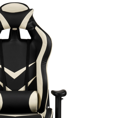 Компьютерное кресло Racer черное, бежевое