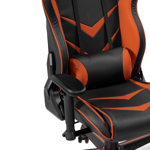 Компьютерное кресло Racer черное, оранжевое