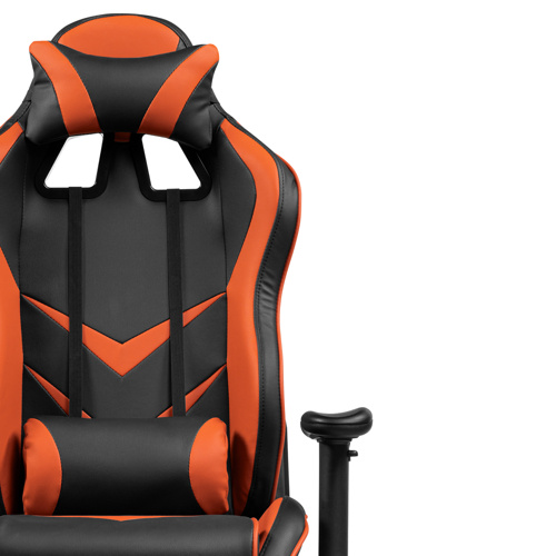 Компьютерное кресло Racer черное, оранжевое