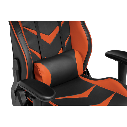 Компьютерное кресло Racer черное, оранжевое