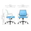Компьютерное кресло Ergoplus blue, white