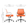 Компьютерное кресло Ergoplus orange, white