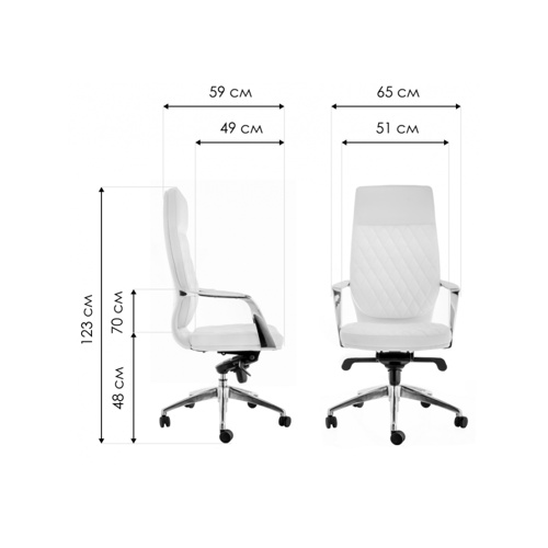 Компьютерное кресло Isida белое