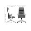 Компьютерное кресло Salta gray, white