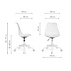 Офисное кресло Kolin с подушкой clear, white