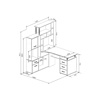 Компьютерный стол Джаз-15 146,5х130х174,6 левый венге, дуб молочный
