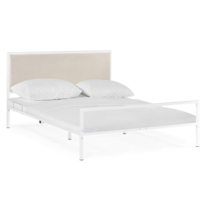 Кровать Эгерт 160х200 белый / light beige