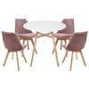 Обеденная группа Арги 90 light purple, white, wood