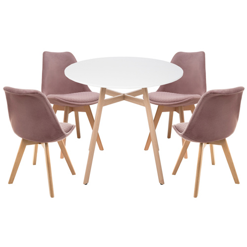 Обеденная группа Арги 90 light purple, white, wood