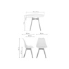 Обеденная группа Арги 90 light purple, white, wood