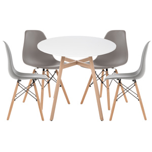 Обеденная группа Гуанора 80 gray / white / wood