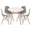 Обеденная группа Гуанора 90 gray / white / wood