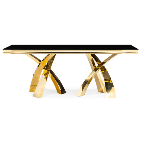 Обеденная группа Кору black, gold