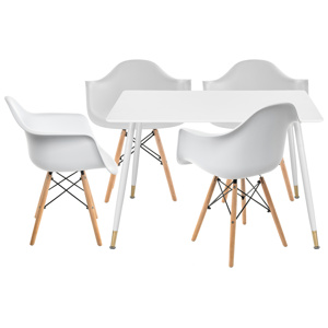 Обеденная группа Куиб white, wood