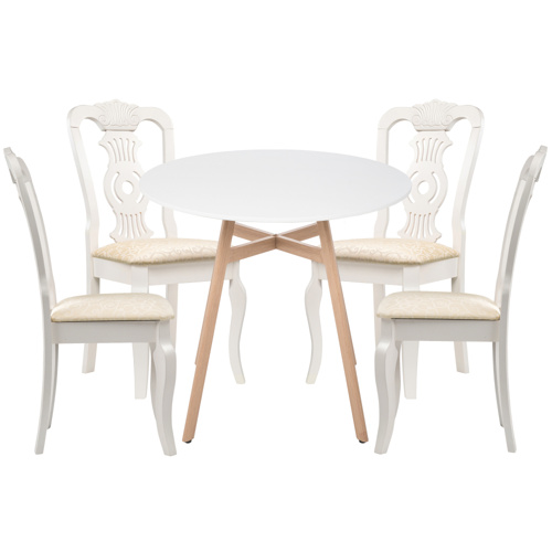 Обеденная группа Номиа 80 white, wood