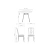 Обеденная группа Номиа 80 white, wood