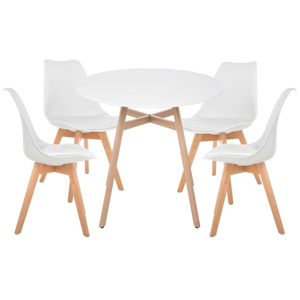 Обеденная группа Номиа 90 white, wood