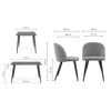 Обеденная группа Сариел dark gray, black
