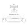 Стол деревянный Louvre 160(337)х106х76 butter white