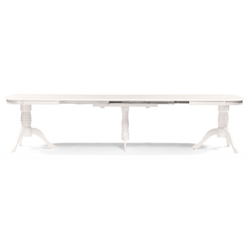 Стол деревянный Louvre 160(337)х106х76 butter white