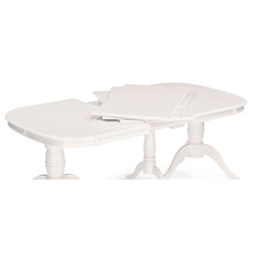 Стол деревянный Louvre 160(337)х106х76 butter white