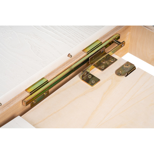 Стол деревянный Матис 110(150)х90х76 молочный, золото