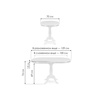 Стол деревянный Moena 100(129)х70х76 butter white