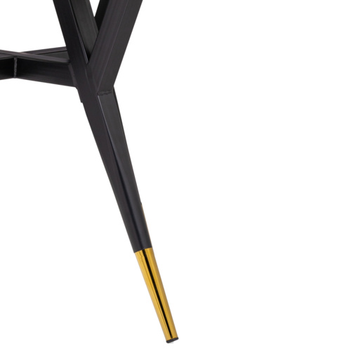 Стол деревянный Selina 80х72 black, gold