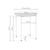 Журнальный стол Tray 47х51 white