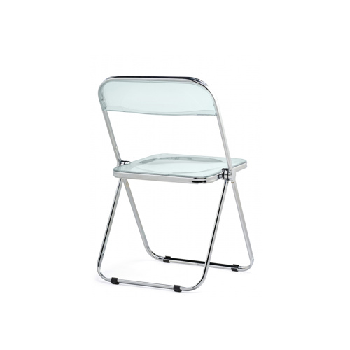 Пластиковый стул Fold складной clear gray-blue