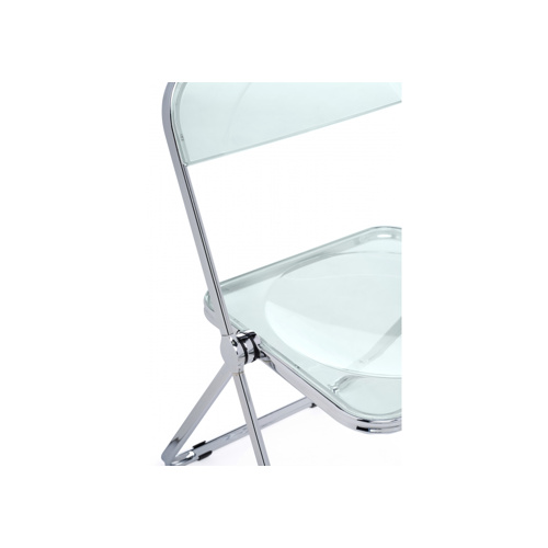 Пластиковый стул Fold складной clear gray-blue
