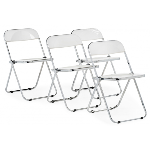 Пластиковый стул Fold складной white