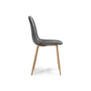 Стул Capri dark gray / wood
