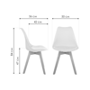 Стул деревянный Bonuss dark gray, wood